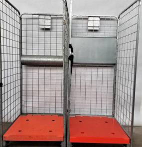 Wózek 3 ściany Hamulec Transportowy Gniazdowy Kurierski 80x80x190cm.