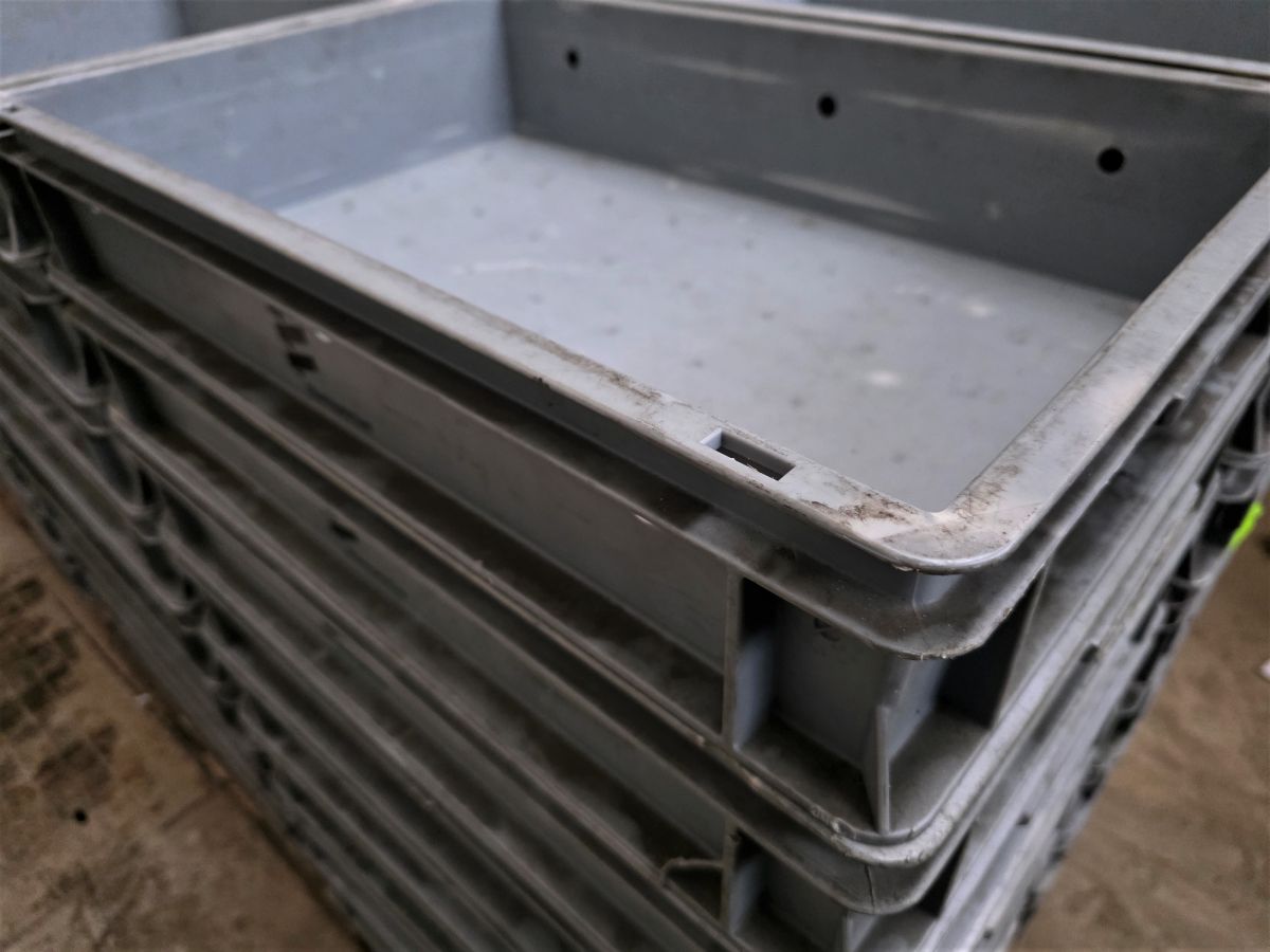 Pojemnik Magazynowy Warsztatowy Garażowy EURO 60x40x12cm.-UŻYWANY. 2